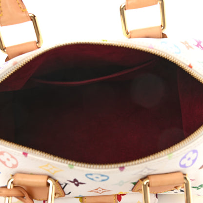 Louis Vuitton Monogram Multicolor Speedy 30 White 5 of 9