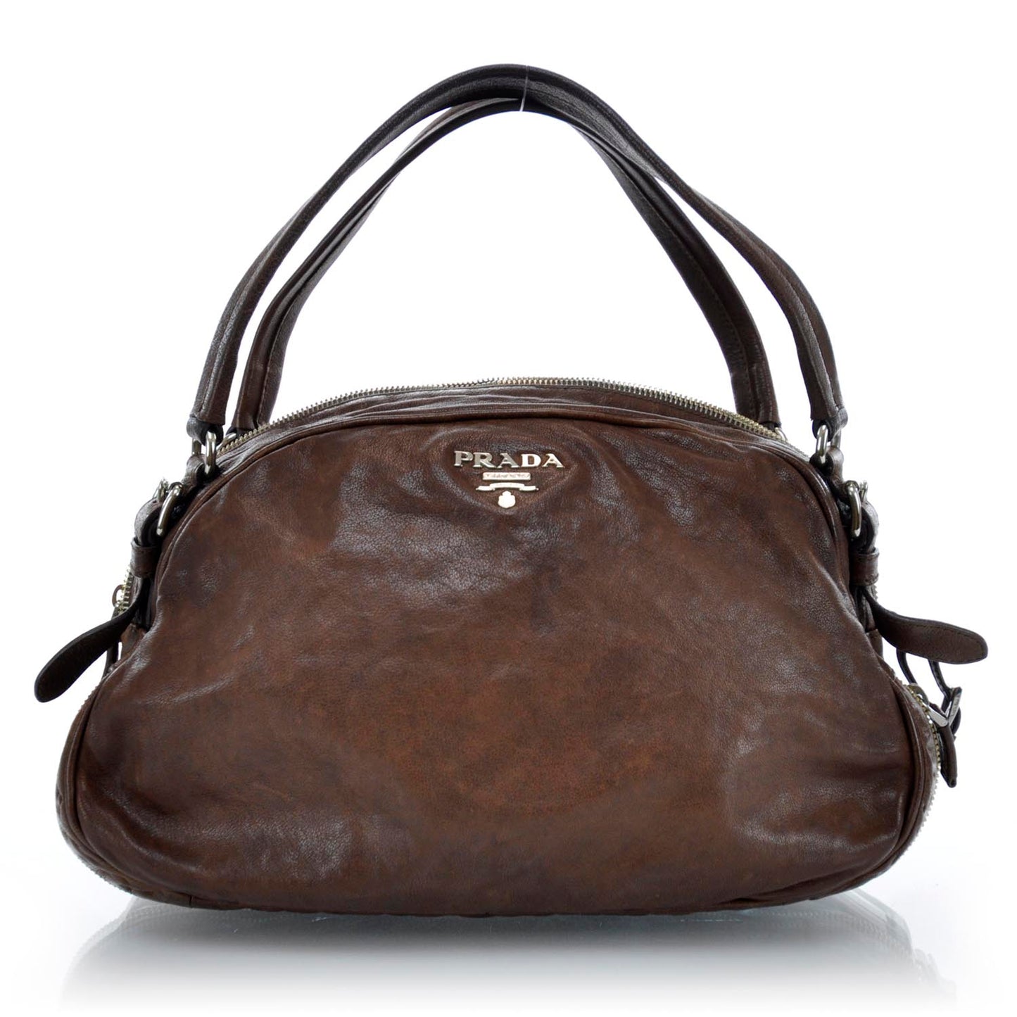 Washed Bauletto Bag Cocco