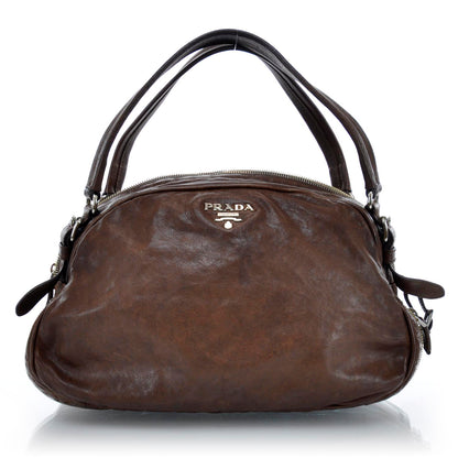 Prada Washed Bauletto Bag Cocco 1 of 11