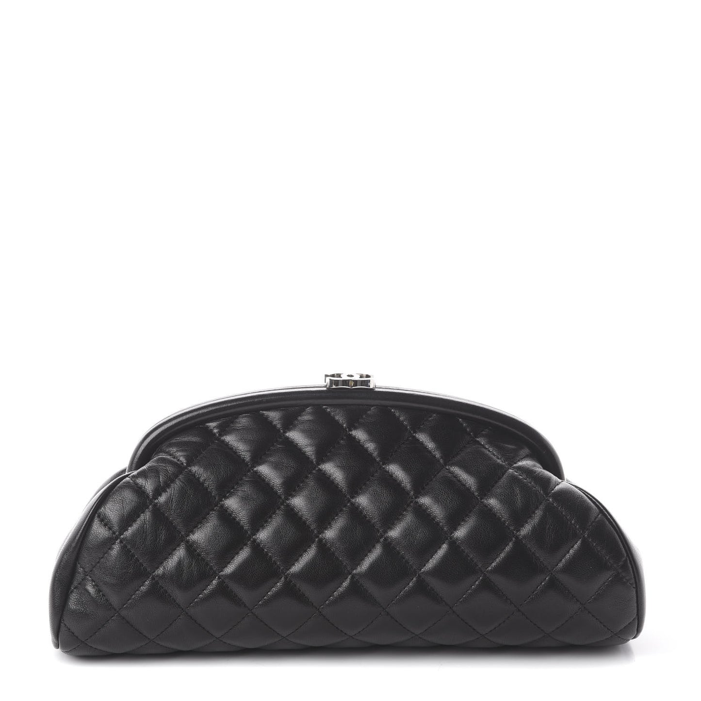 Lambskin Quilted Timeless Clutch Black