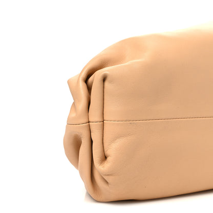 Bottega Veneta Smooth Butter Calf The Pouch Oversized Clutch Almond 10 of 12