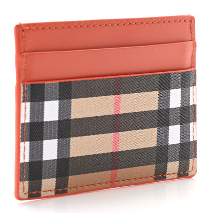 Burberry Vintage Check Calfskin Card Case Orange 3 of 7