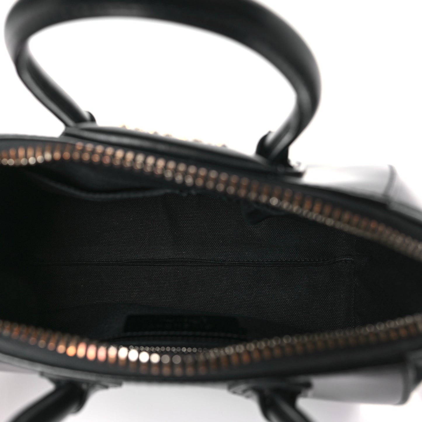Shiny Lord Calfskin Mini Antigona Black