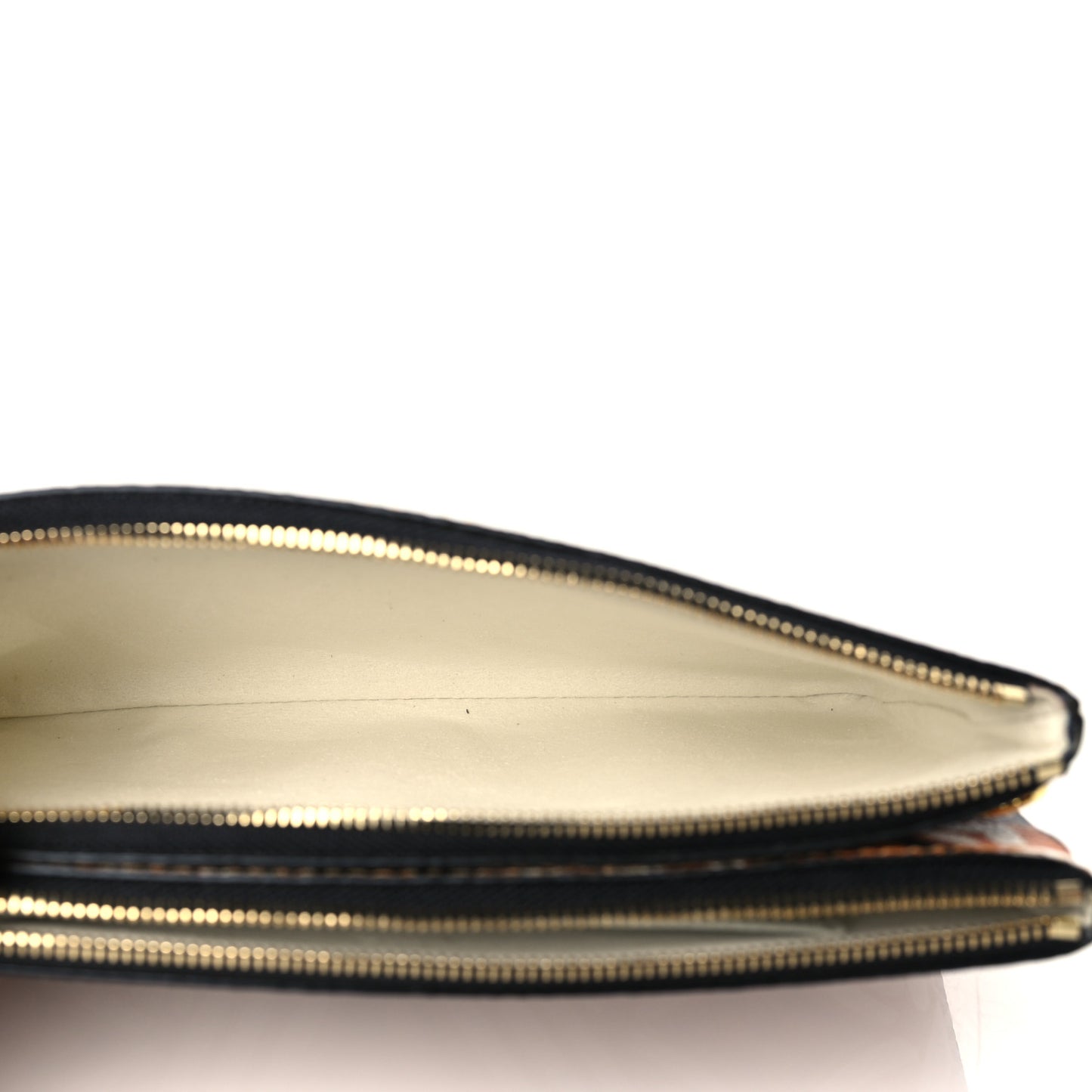 Monogram Giant Crafty Double Zip Pochette Creme Caramel