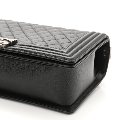 Chanel Caviar Quilted New Medium Boy Flap Black 11 of 11