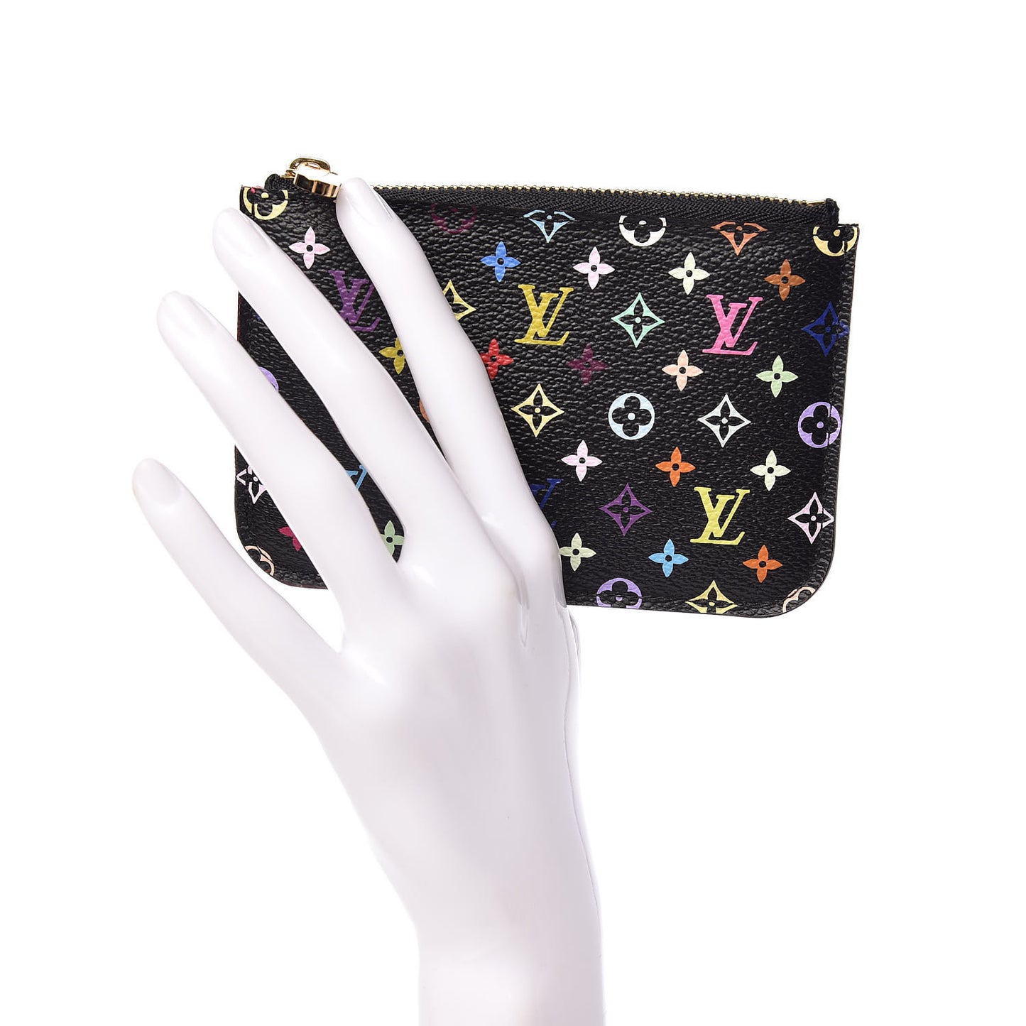 Monogram Multicolor Key Pouch Black Grenade