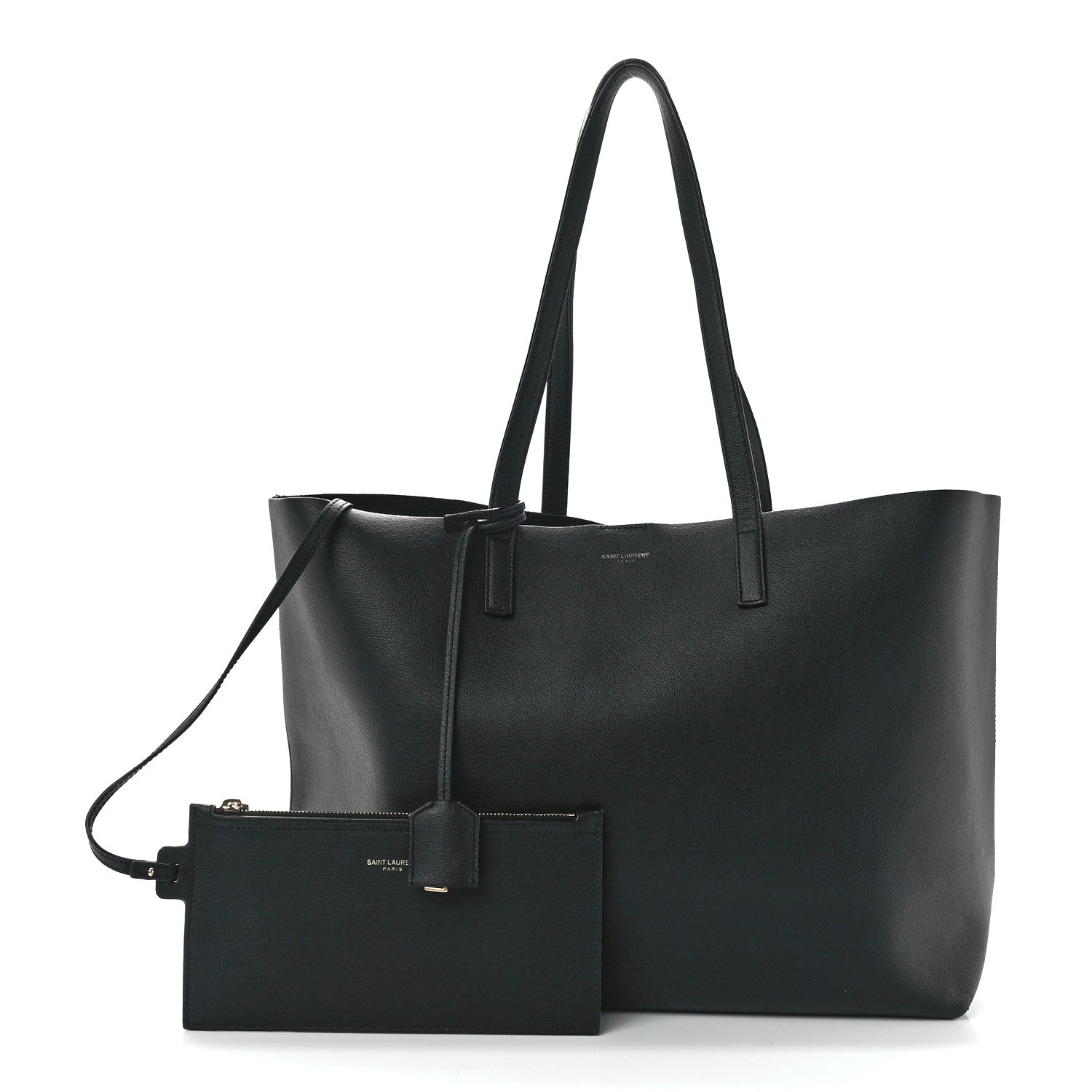 Saint Laurent Calfskin Large Shopping Tote Black 1 of 14
