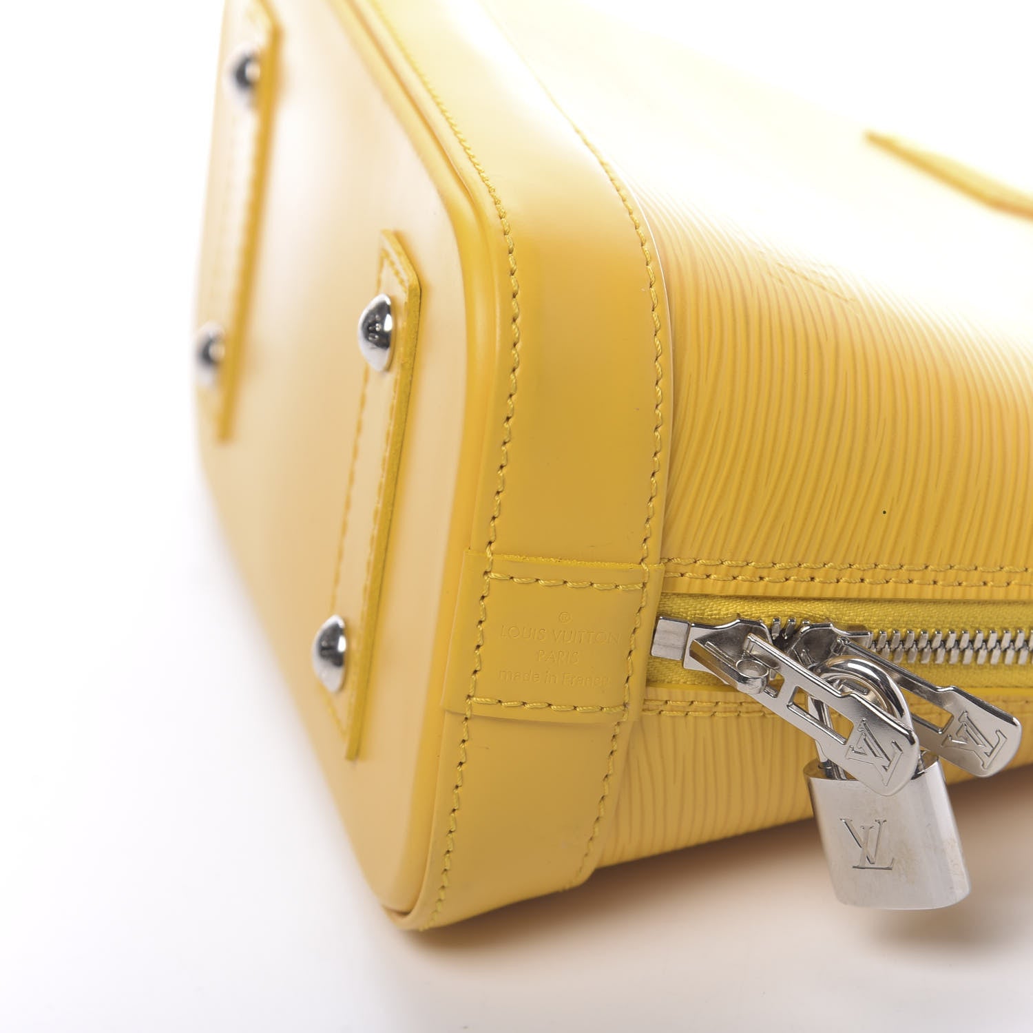 Louis Vuitton Epi Alma BB Citron 6 of 9