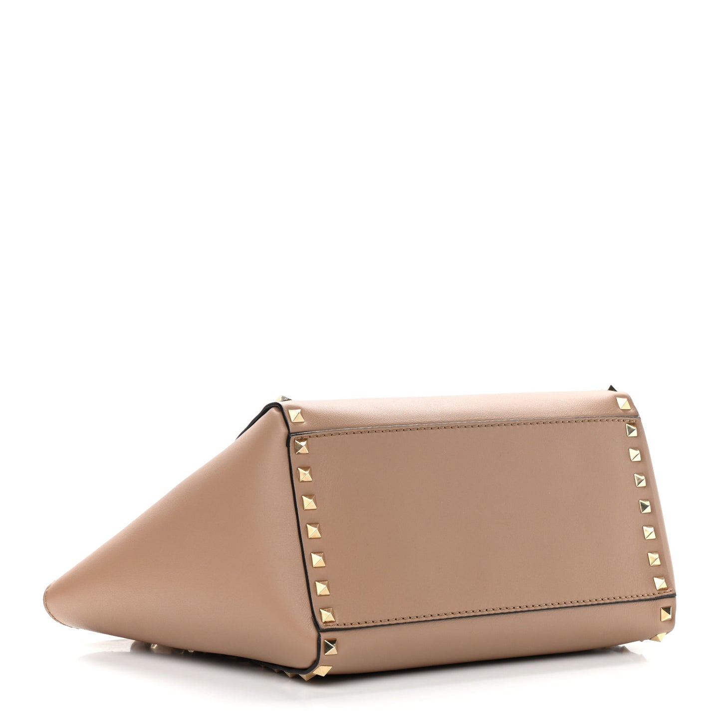 Vitello Small Rockstud Double Handle Tote Alpaca