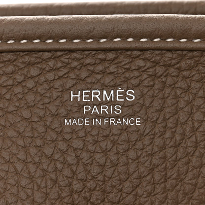 Hermes Taurillon Clemence Evelyne III PM Etoupe 6 of 11