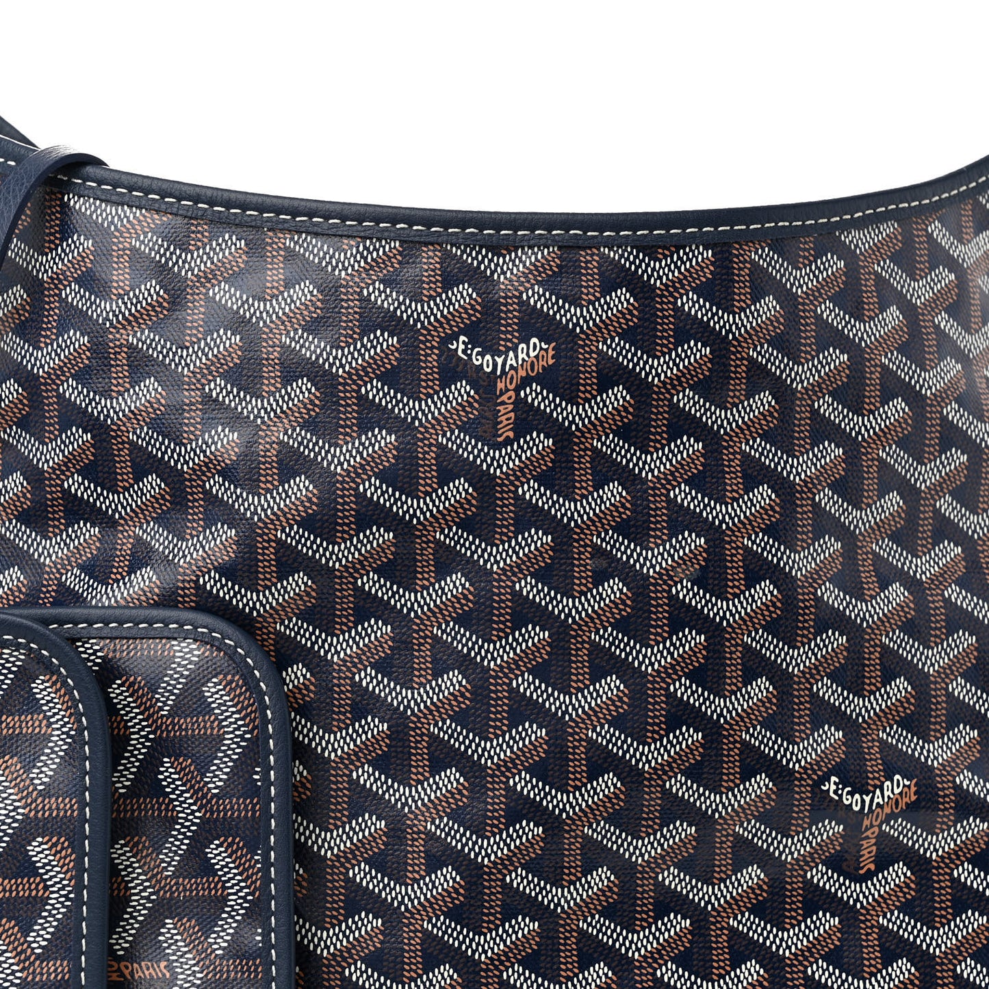 Goyardine Boheme Hobo Navy Blue