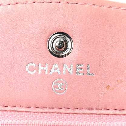 Chanel Caviar Timeless CC Wallet on Chain WOC Pink 6 of 10