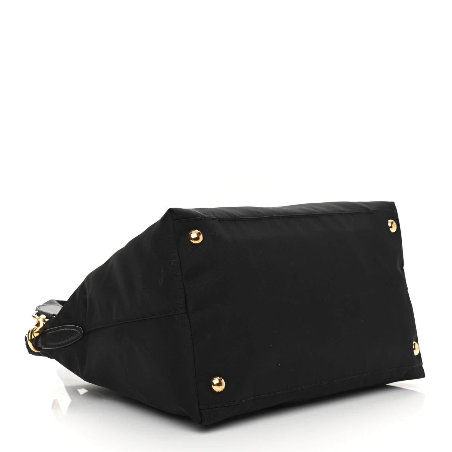 Prada Tessuto Nylon Saffiano Tote Black 4 of 12