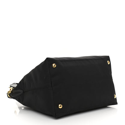 Prada Tessuto Nylon Saffiano Tote Black 4 of 12
