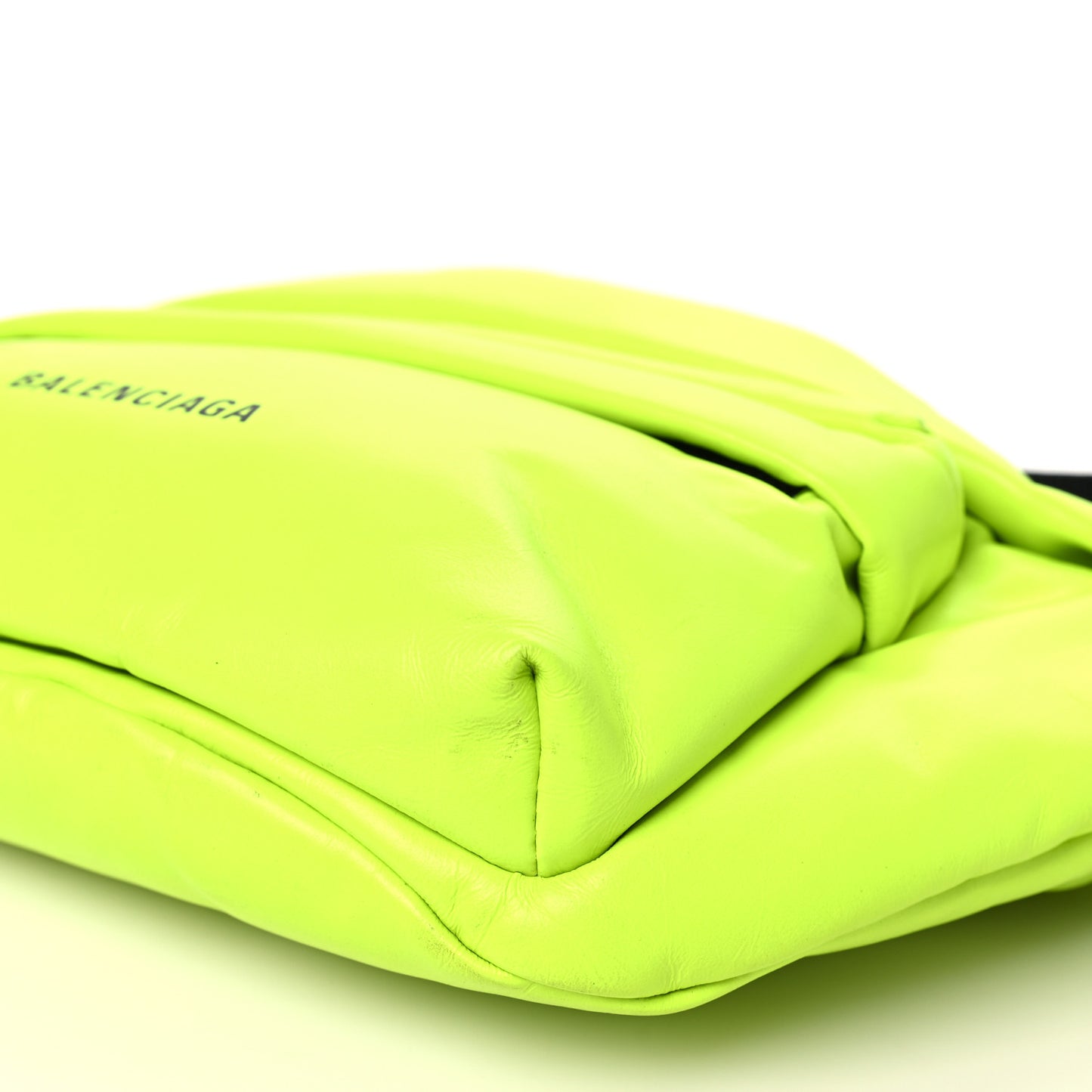 Nappa Calfskin Puffy Belt Bag Fluo Yellow