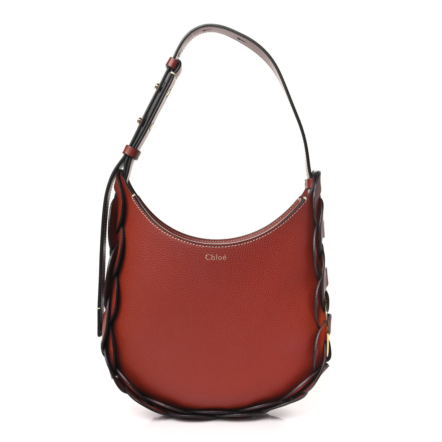 Chloe Small Grain Smooth Calfskin Small Darryl Hobo Sepia Brown 1 of 10
