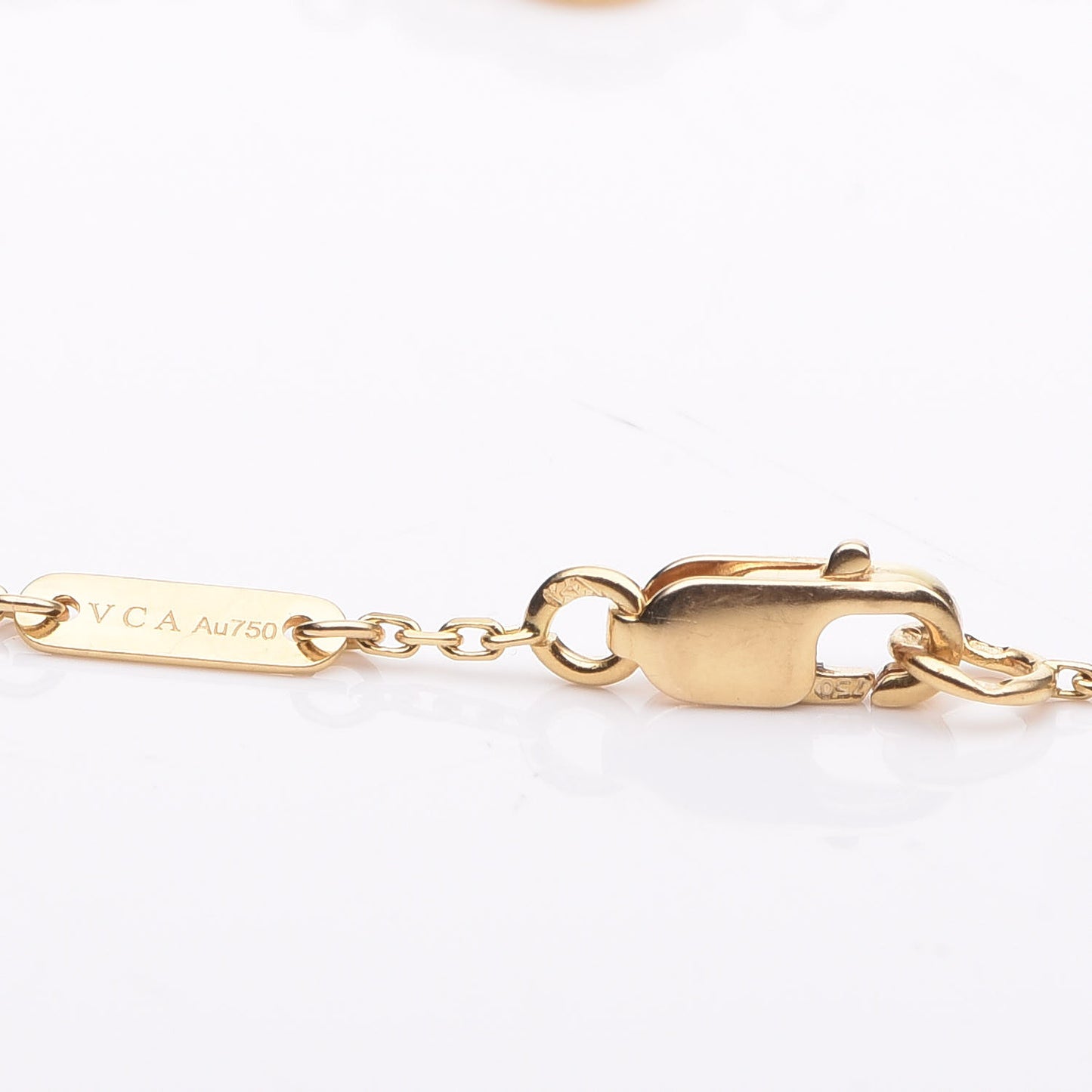 18K Yellow Gold Mother of Pearl Sweet Alhambra Bracelet