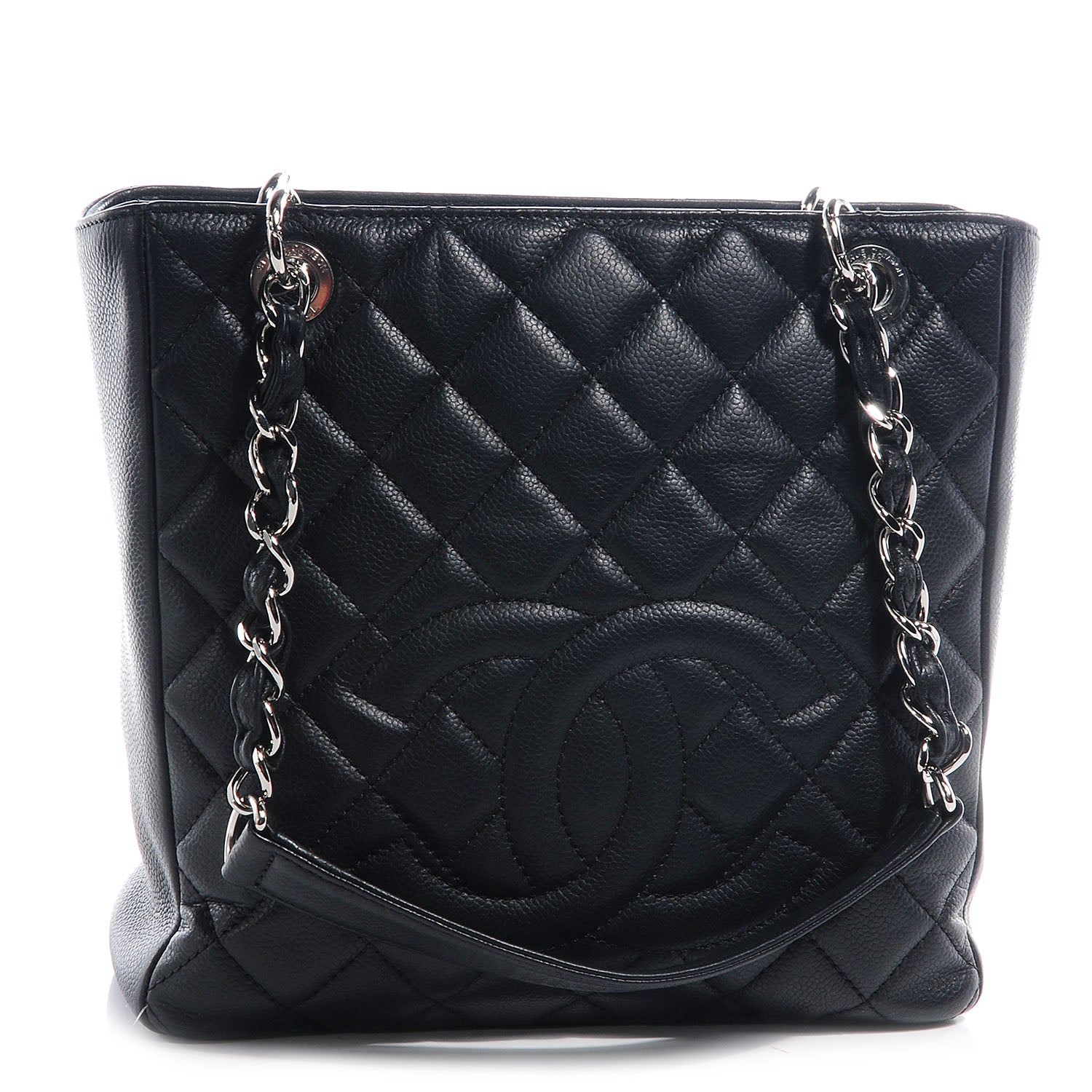 Chanel Caviar Petit Shopping Tote PST Black 1 of 8