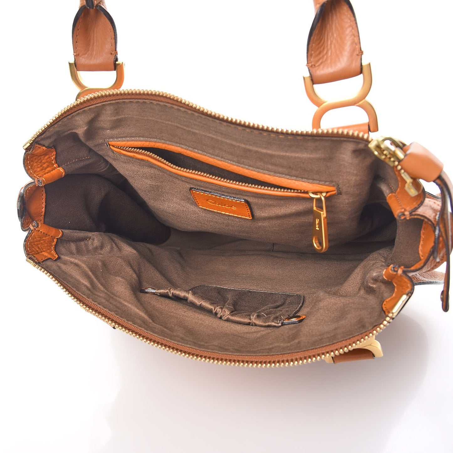 Calfskin Medium Marcie Satchel Light Tan