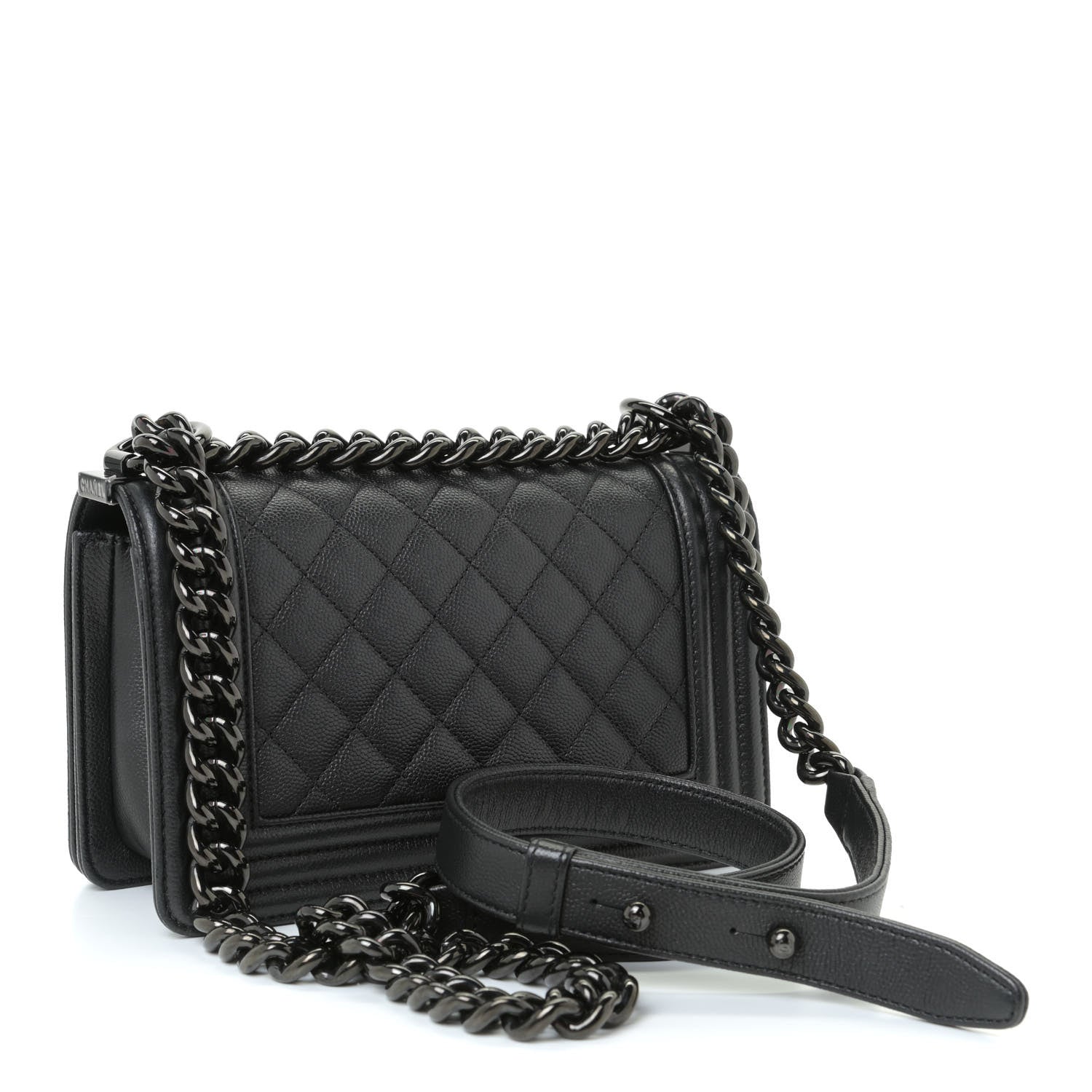 Chanel Caviar Quilted Small Boy Flap So Black 3 of 10