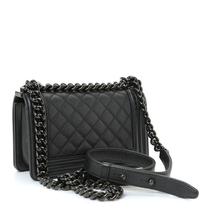 Chanel Caviar Quilted Small Boy Flap So Black 3 of 10