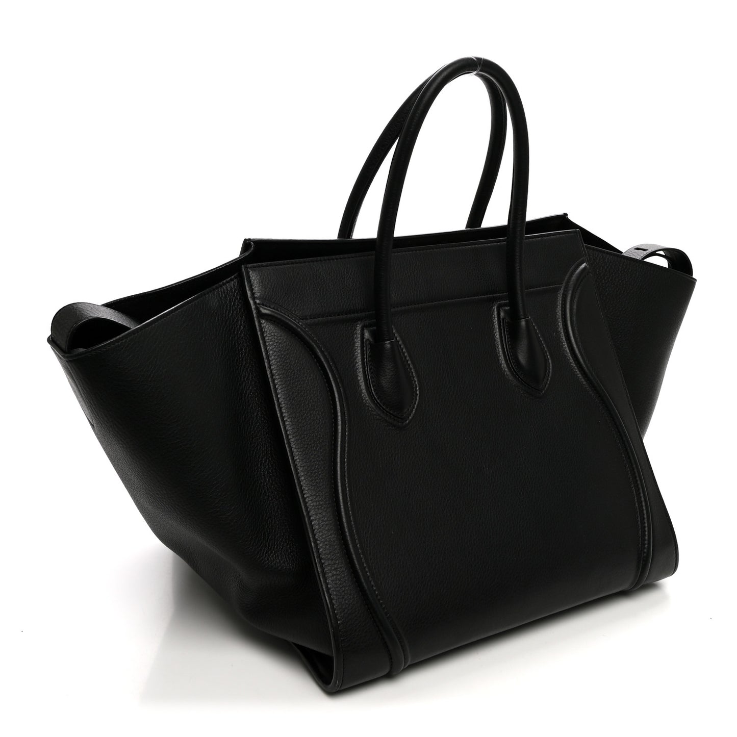 Supple Calfskin Medium Phantom Luggage Black
