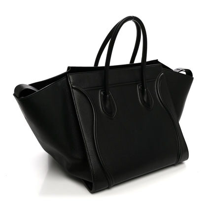 Celine Supple Calfskin Medium Phantom Luggage Black 4 of 11