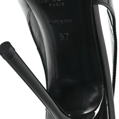 Saint Laurent Vernice Grupy Kiss 105 Slingback Pumps 37 Black 7 of 10