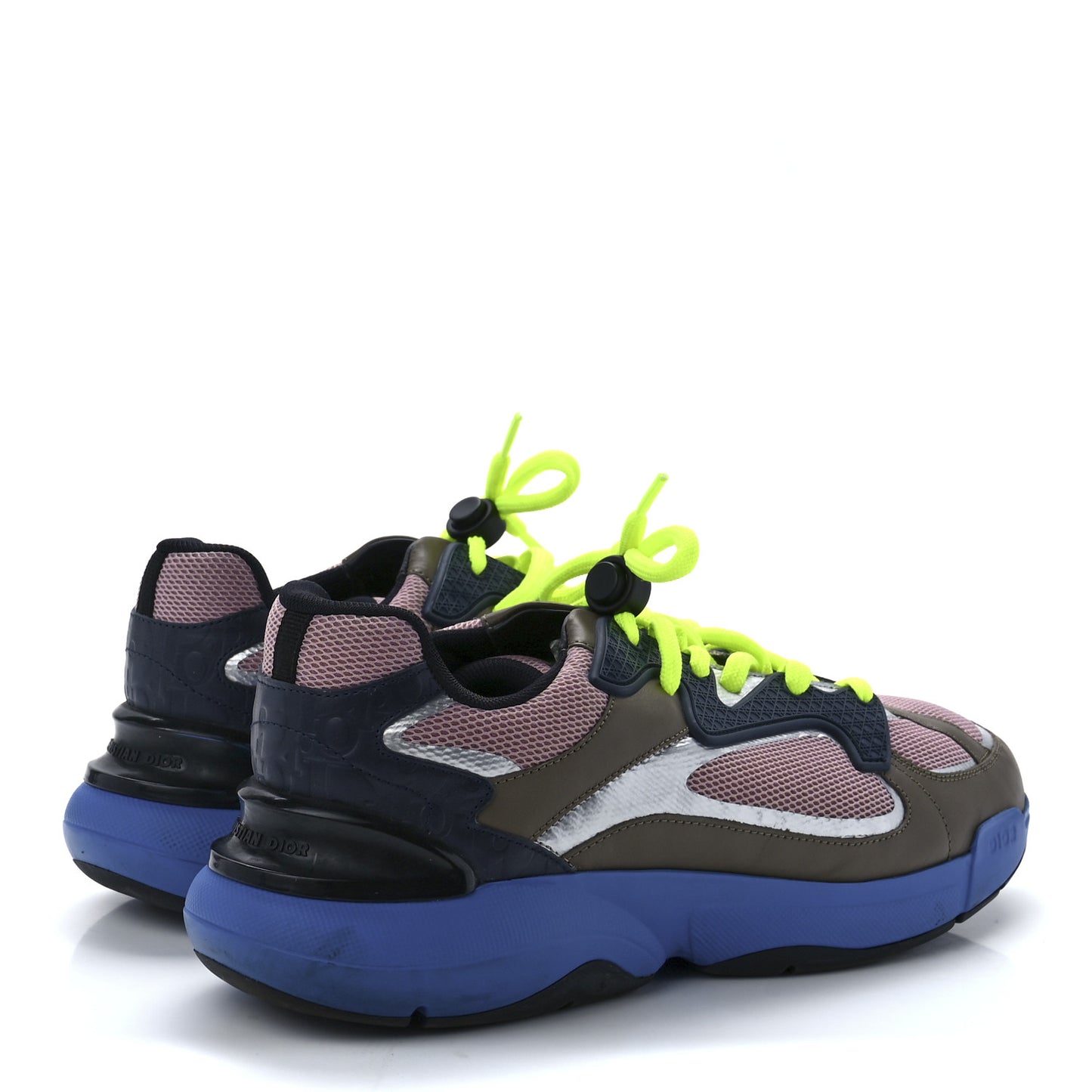 X Sorayama Ripstop Technical Mesh Calfskin Mens B24 Sneakers 42 Multicolor
