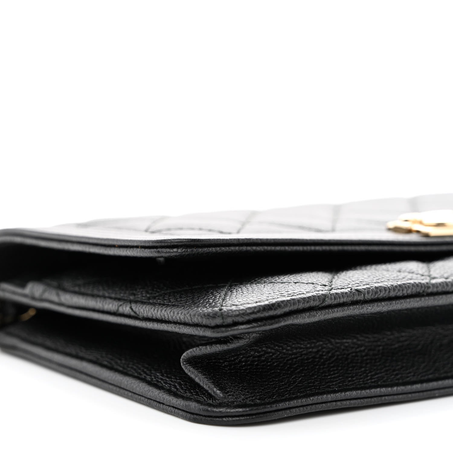 Chanel Caviar Quilted Boy Wallet On Chain WOC Black 10 of 14