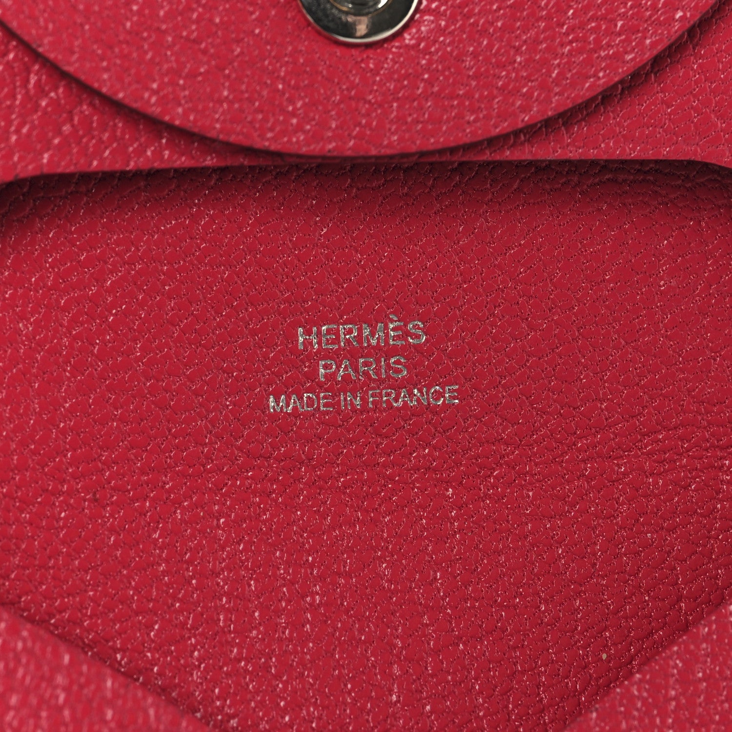 Hermes Chevre Mysore Bastia Coin Purse Rose Shocking 6 of 8