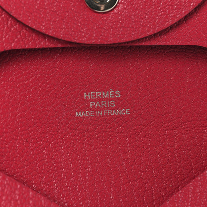 Hermes Chevre Mysore Bastia Coin Purse Rose Shocking 6 of 8
