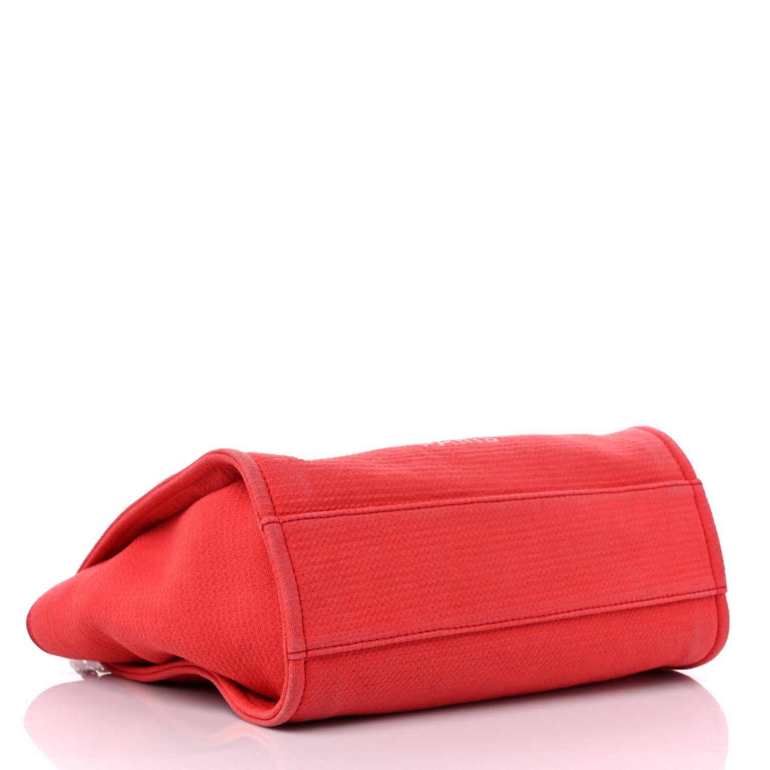 Chanel Mixed Fibers Small Deauville Tote Red 4 of 15