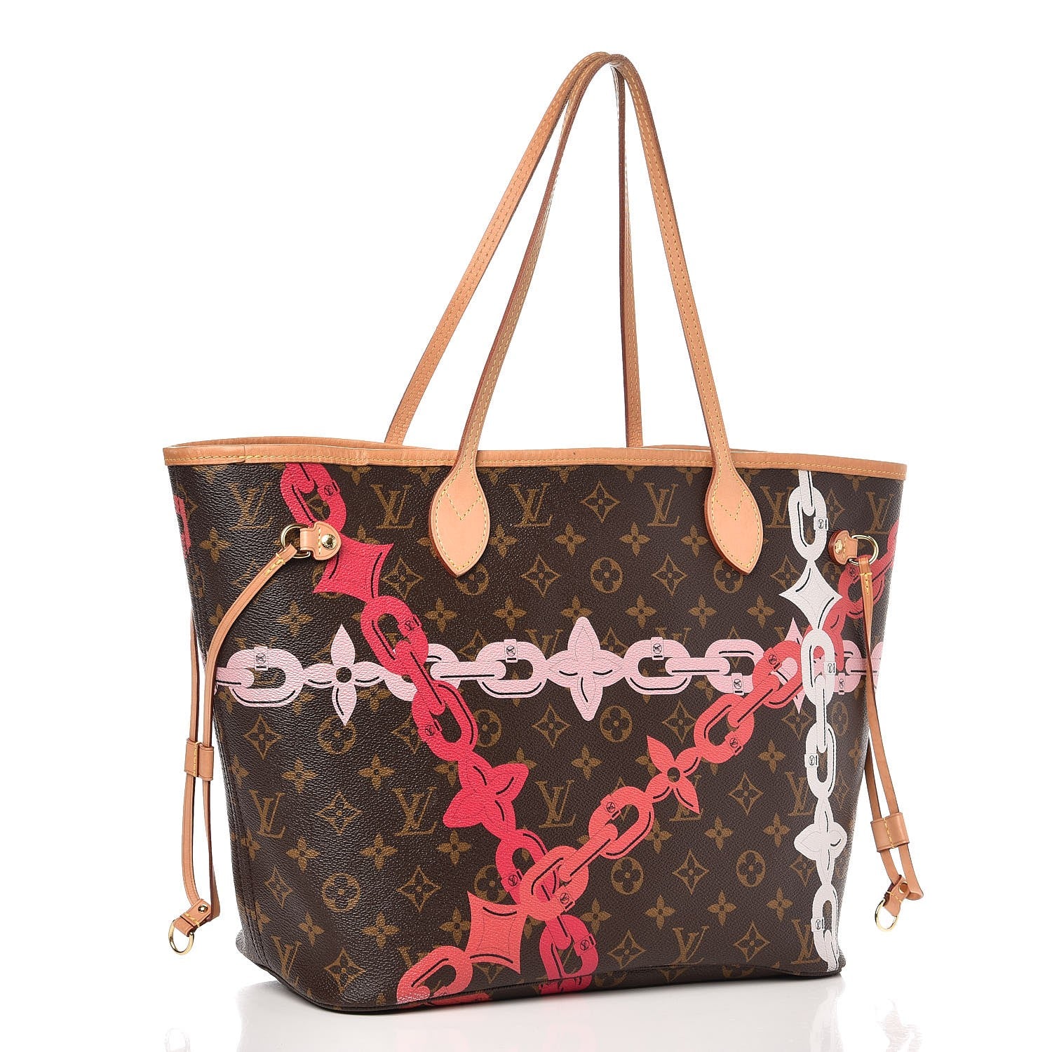 Louis Vuitton Monogram Bay Neverfull MM Rose Ballerine Poppy 4 of 14