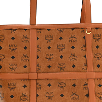 MCM Visetos Nappa Medium Aren Tote Cognac 9 of 11