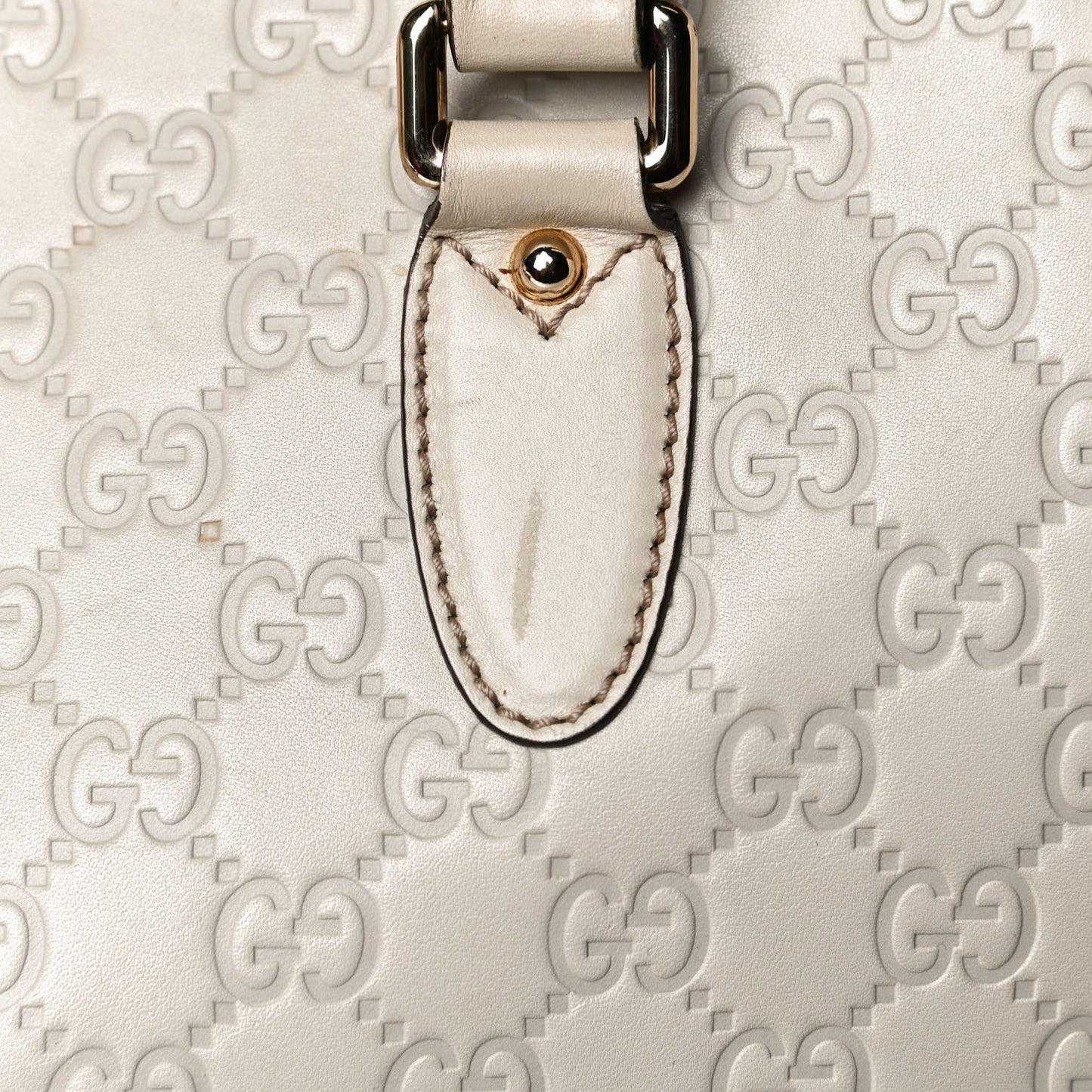 Guccissima Piston Tote Off White