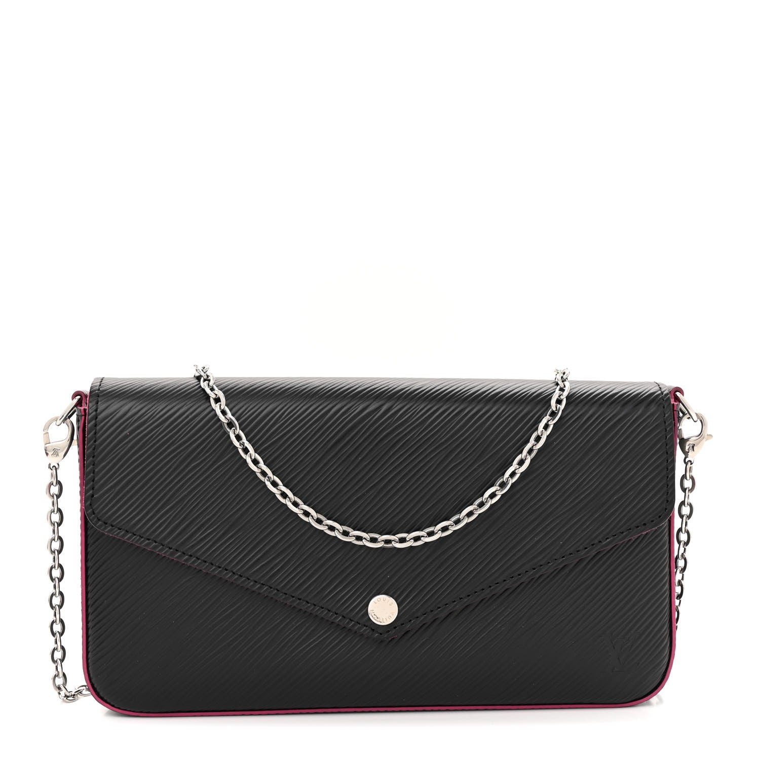 Louis Vuitton Epi Pochette Felicie Black Hot Pink 1 of 16