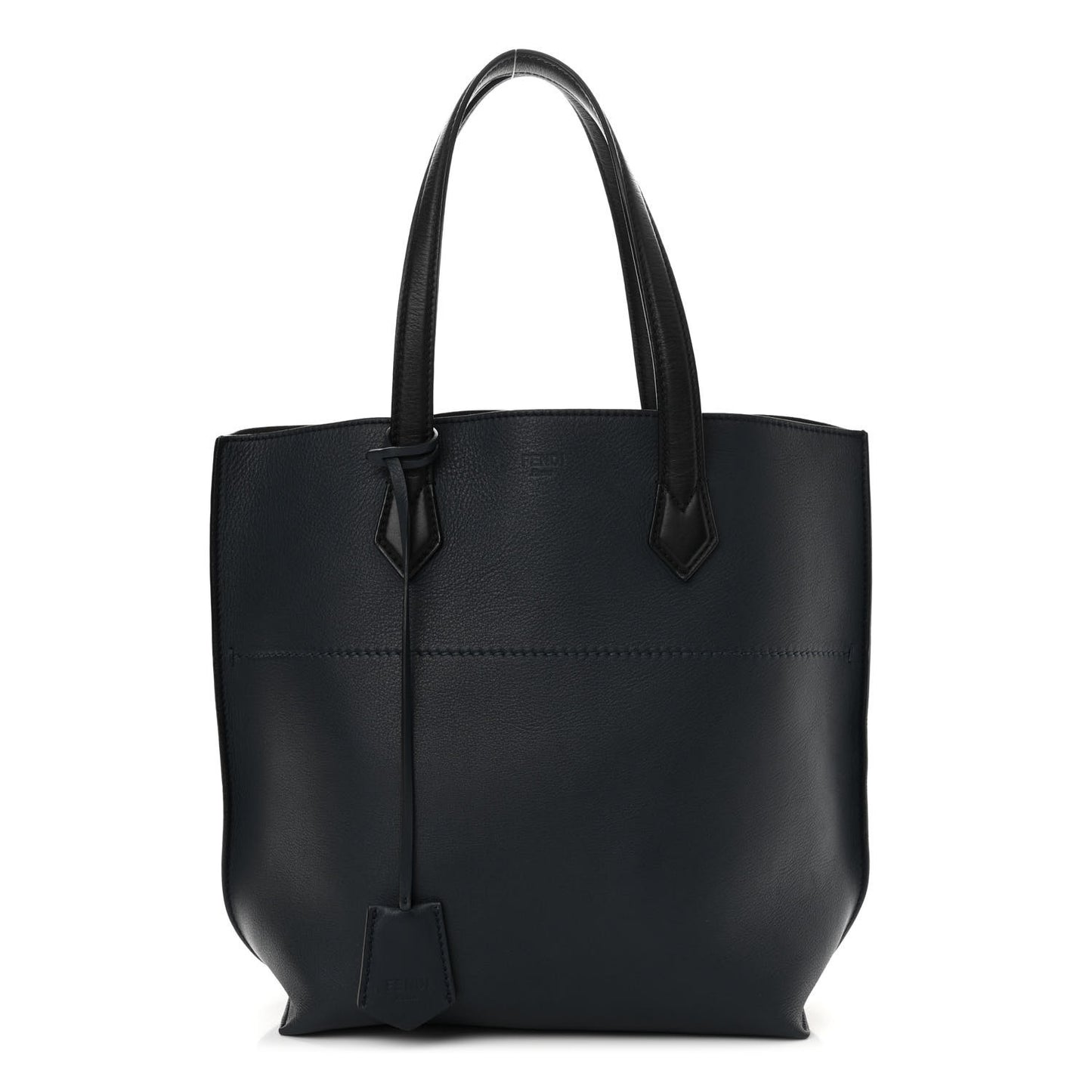 Vitello All In Shopper Tote Navy Black