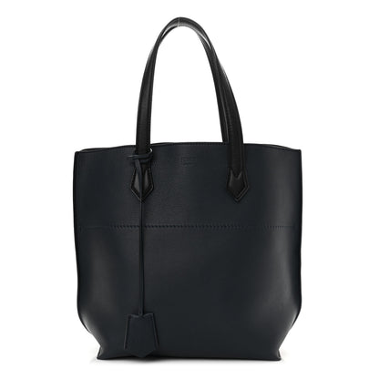 Fendi Vitello All In Shopper Tote Navy Black 1 of 10