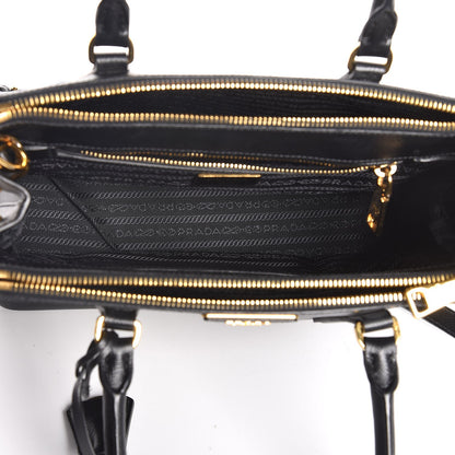 Prada Saffiano Small Galleria Double Zip Tote Black 6 of 8