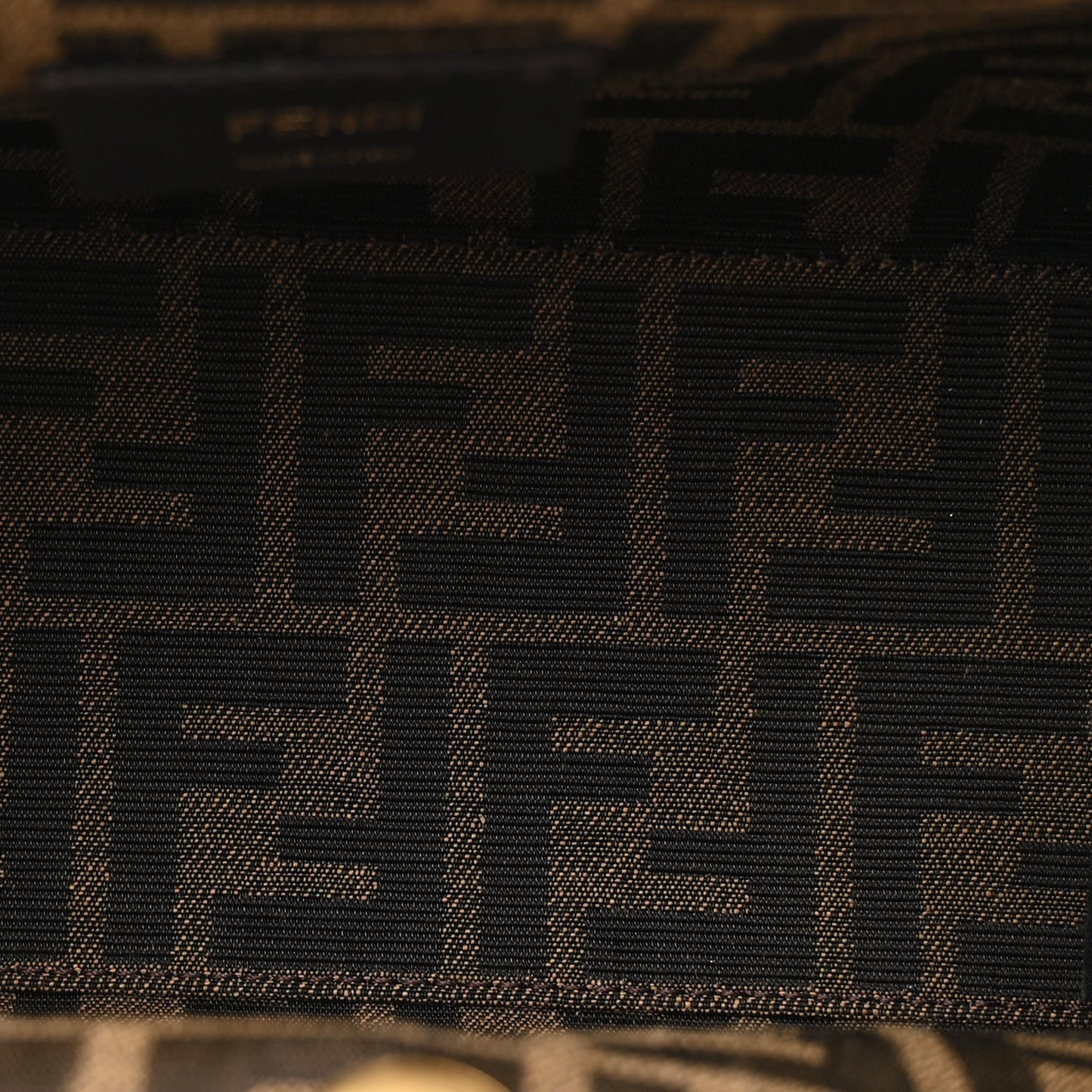 Shiny Nappa Small Fendi First Black