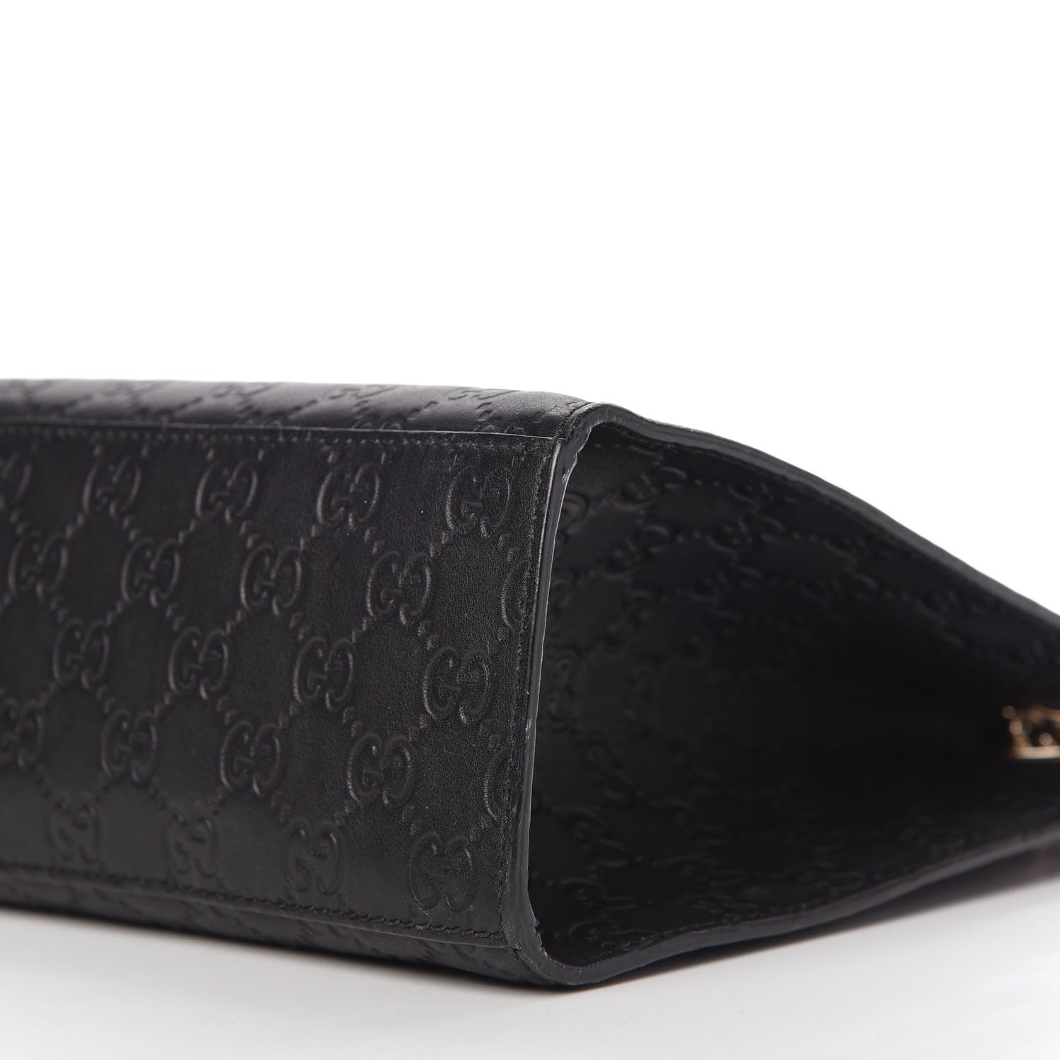 Gucci Guccissima Large Emily Chain Shoulder Bag Black 7 of 10
