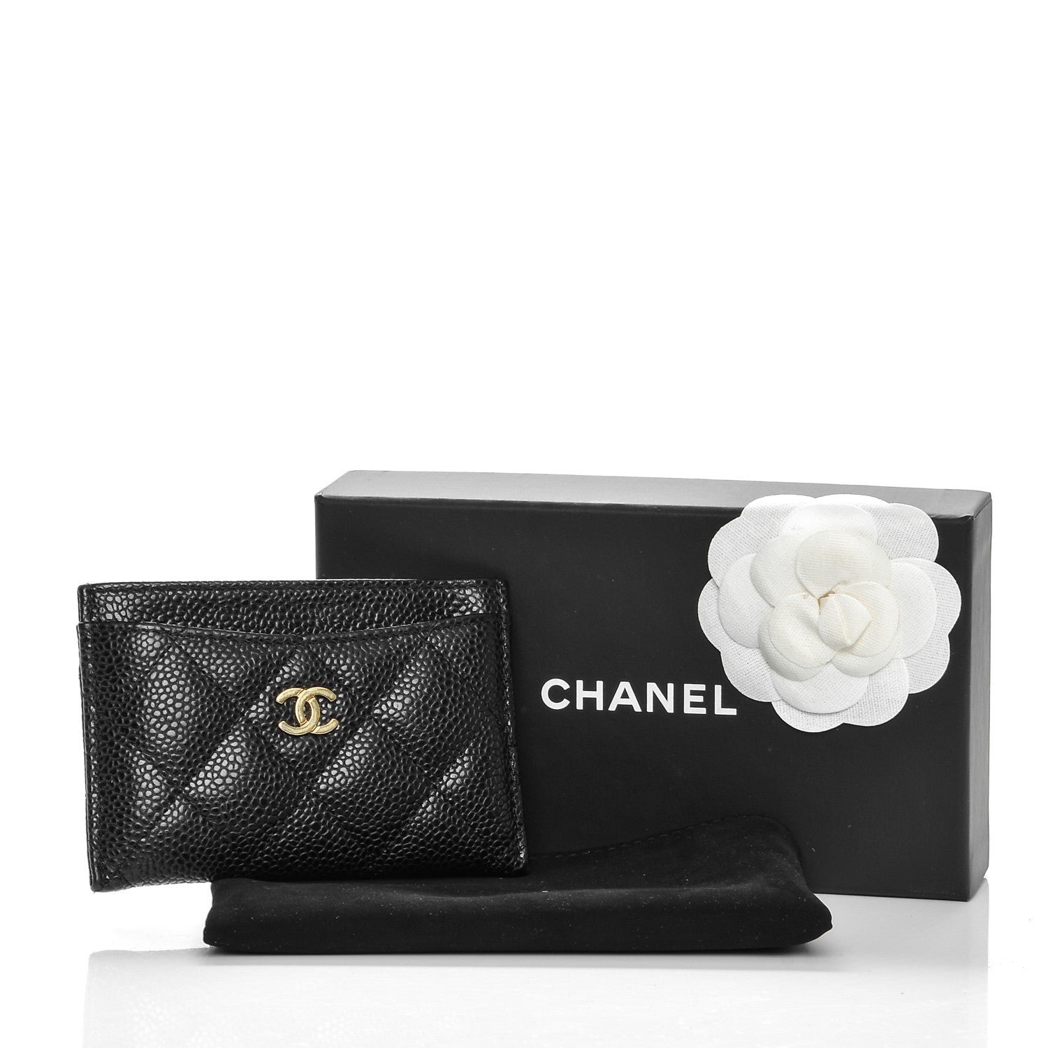 Chanel Caviar Quilted Card Holder Black 8 of 8