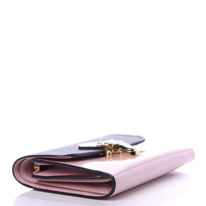 Louis Vuitton Patent Calfskin Monogram Cherrywood Compact Wallet Rose Ballerine 4 of 7