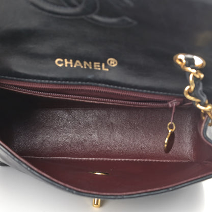 Chanel Lambskin Quilted Mini Square Flap Bag Black 4 of 5
