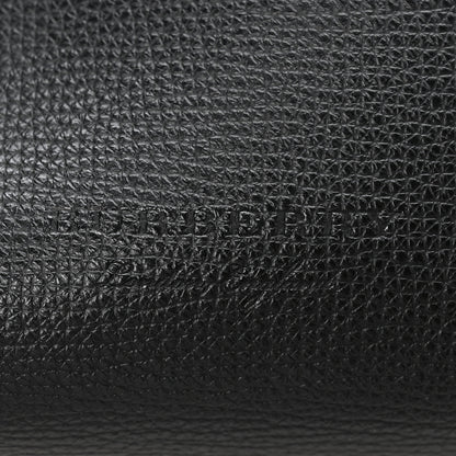 Burberry Grainy Calfskin Haymarket Check Medium Reversible Tote Black 10 of 17