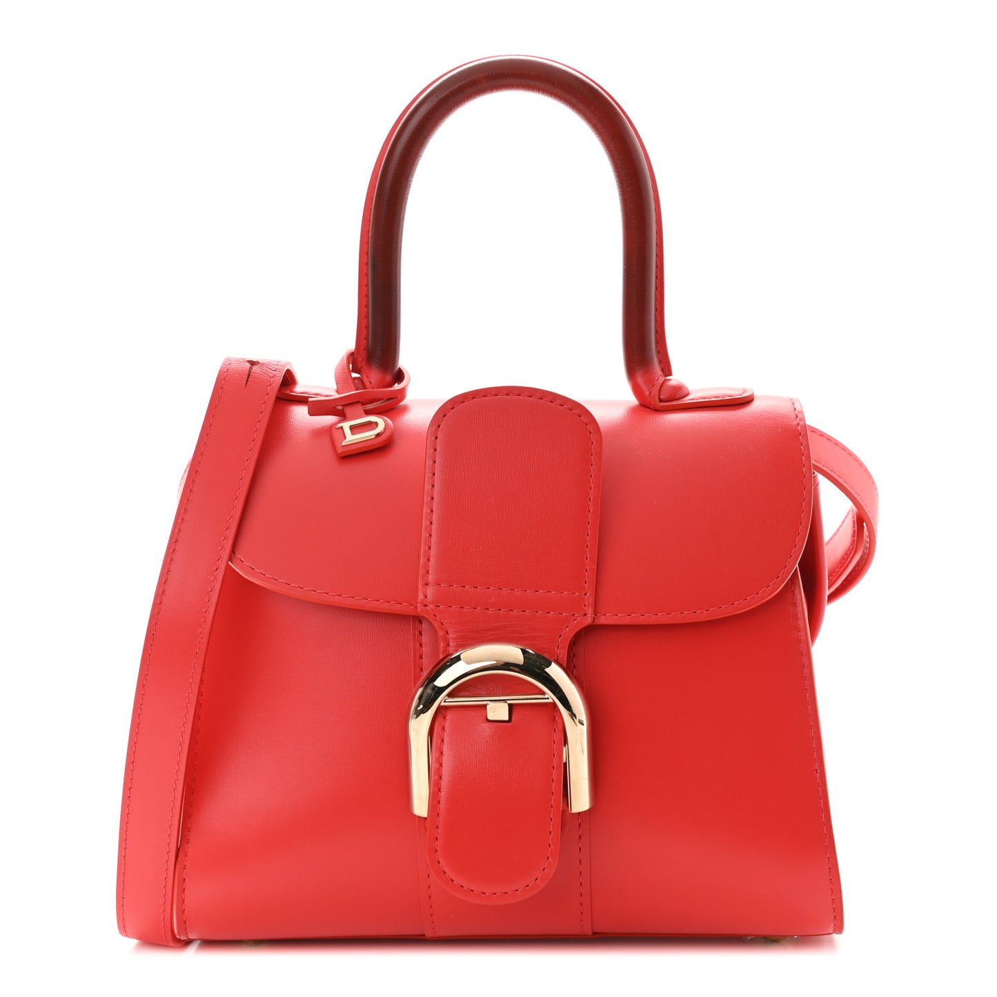 Box Calfskin Mini Brillant Satchel Coral