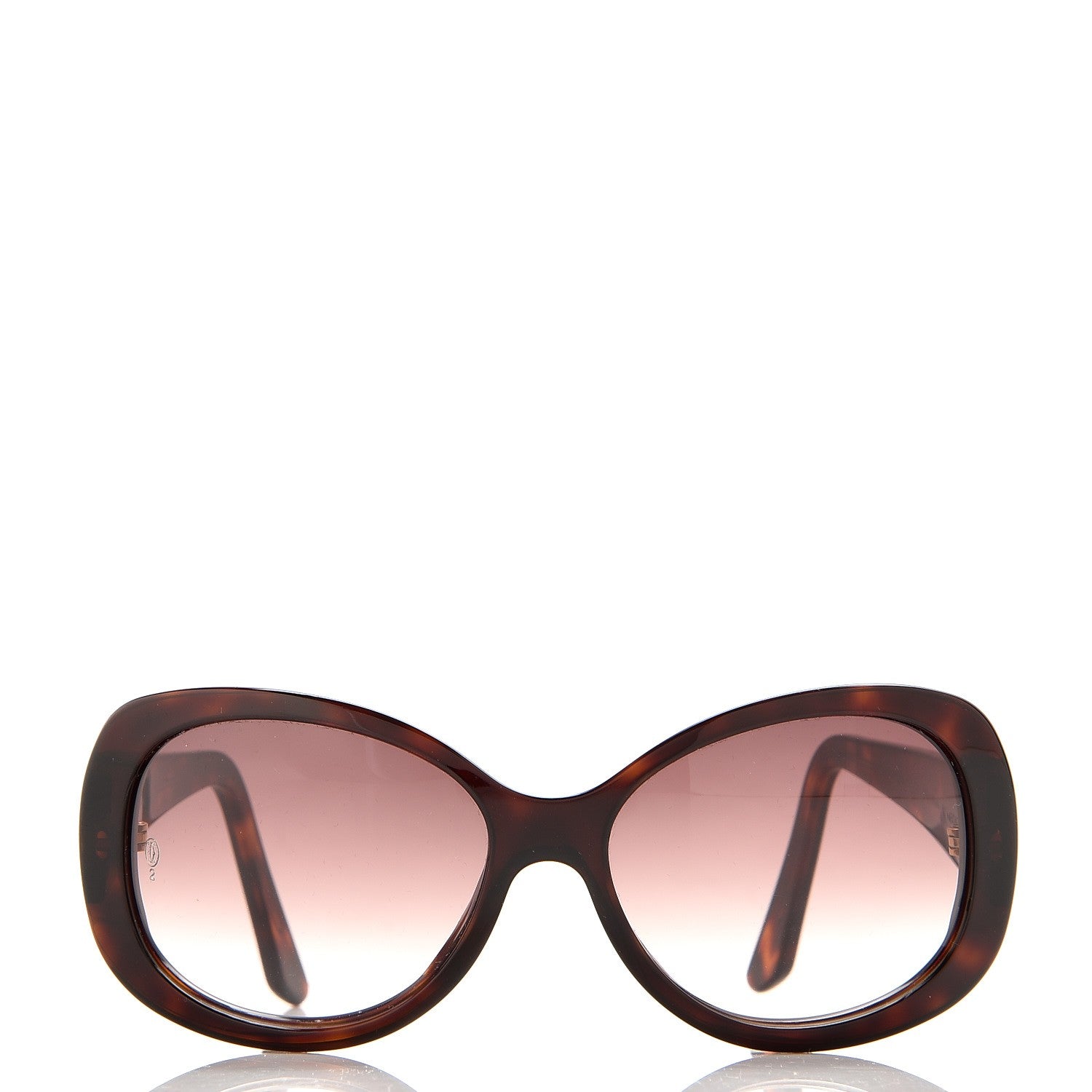 Cartier Tortoise Shell Janis Sunglasses 3 of 8