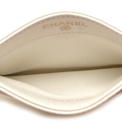 Chanel Caviar Quilted Card Holder White 5 of 8