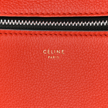 Celine Grained Calfskin Medium Edge Shoulder Bag Vermillion 8 of 12